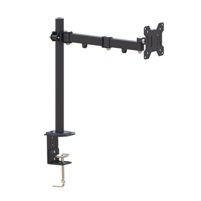 360 Degree Rotation Single Long Arm Monitor Stand Desk Mount Computer Vesa Bracket for 13"-27" LCD Display