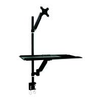 SSW-001 Sit-Stand height adjustable desktop workstation gas spring modern workstation